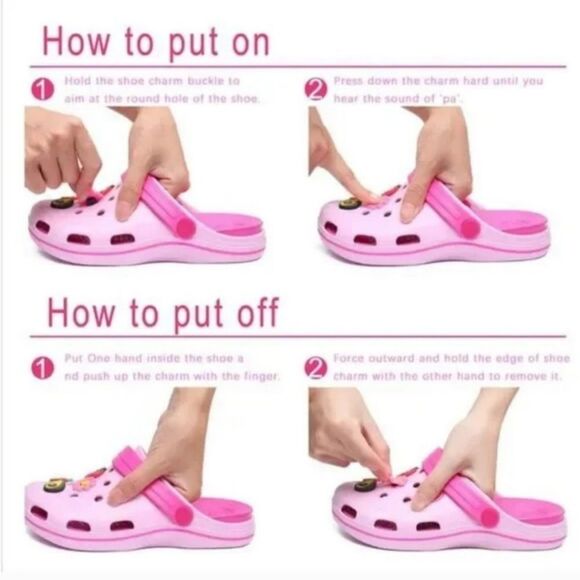 😺 Hello Kitty 🌟 Croc Charms Jibbitz Shoe Jewelry ✨️Red Strawberry 🍓 - Picture 2 of 3